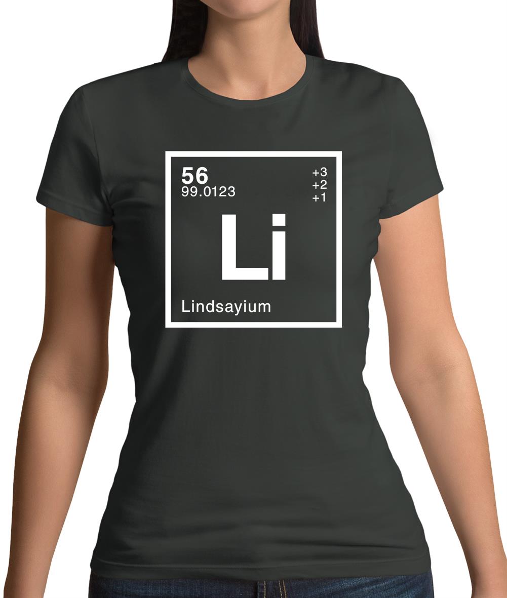 Lindsay - Periodic Element Womens T-Shirt