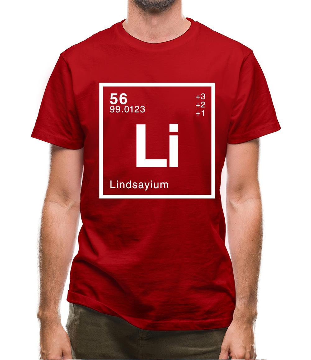Lindsay - Periodic Element Mens T-Shirt