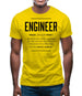 Engineer Definition Mens T-Shirt