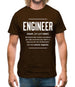 Engineer Definition Mens T-Shirt