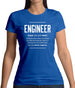 Engineer Definition Womens T-Shirt