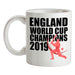 England Cricket World Cup Champions 2019 Ceramic Mug