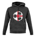 England St George Football unisex hoodie