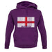 England Barcode Style Flag unisex hoodie