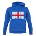 England Barcode Style Flag unisex hoodie
