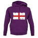 England Grunge Style Flag unisex hoodie