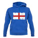 England Grunge Style Flag unisex hoodie