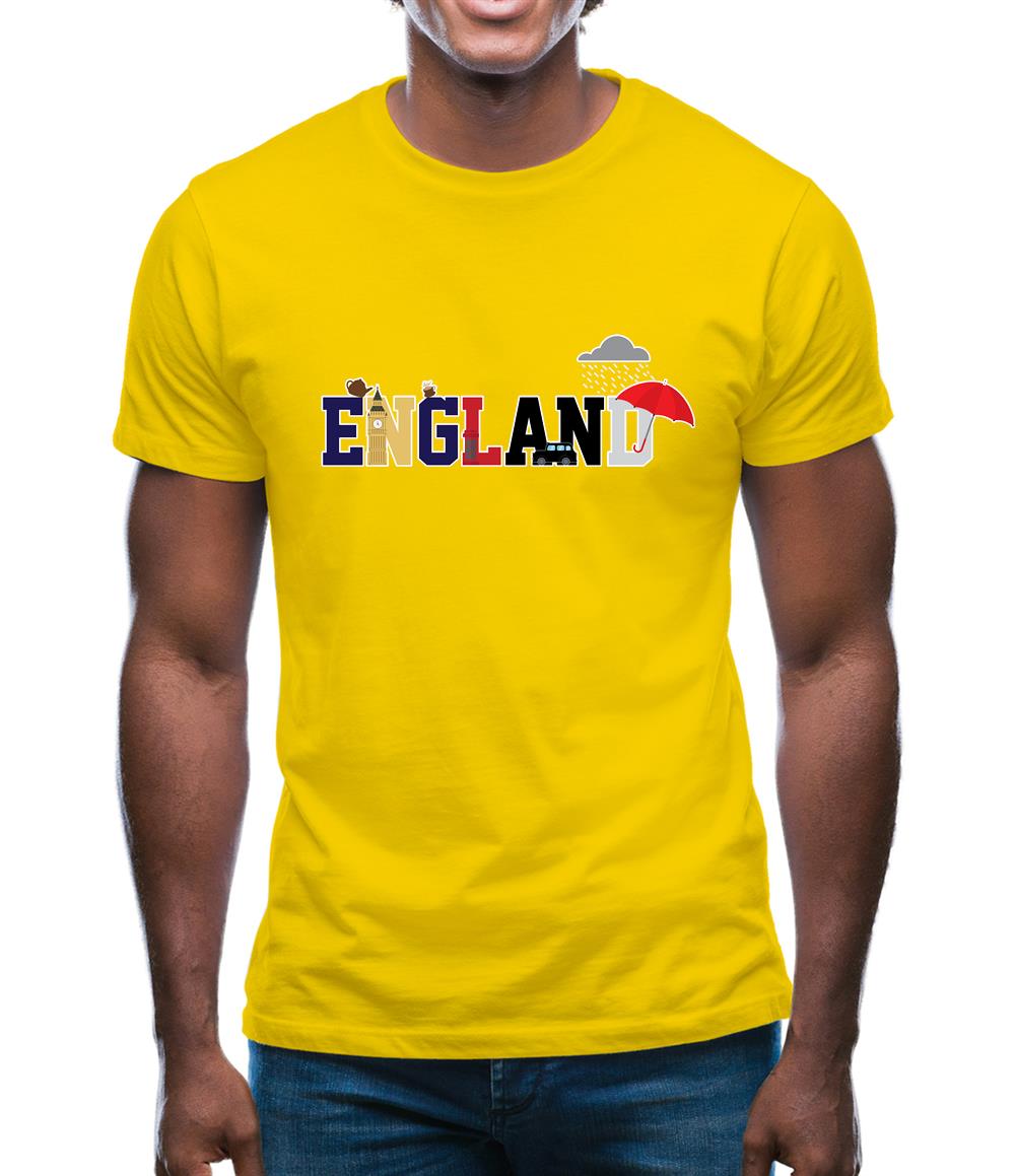 England (Icons) Mens T-Shirt