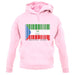 Equatorial Guinea  Barcode Style Flag unisex hoodie