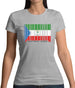 Equatorial Guinea  Barcode Style Flag Womens T-Shirt