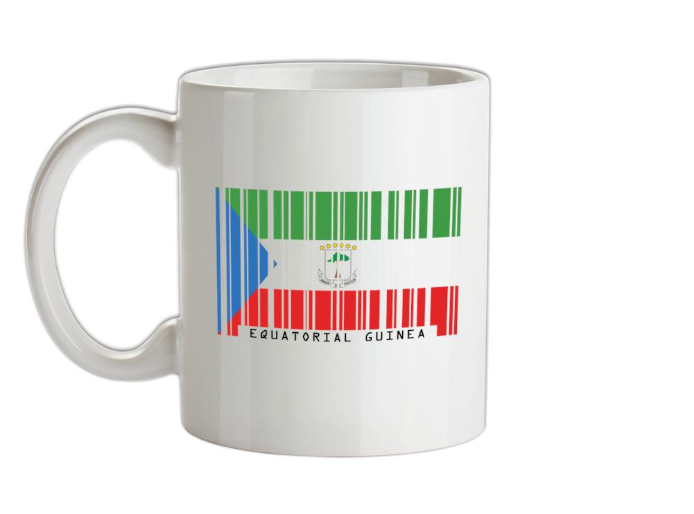 Equatorial Guinea Barcode Style Flag Ceramic Mug