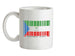 Equatorial Guinea Barcode Style Flag Ceramic Mug