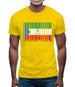 Equatorial Guinea  Barcode Style Flag Mens T-Shirt