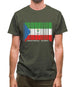 Equatorial Guinea  Barcode Style Flag Mens T-Shirt