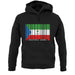 Equatorial Guinea  Barcode Style Flag unisex hoodie