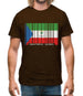 Equatorial Guinea  Barcode Style Flag Mens T-Shirt