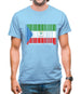 Equatorial Guinea  Barcode Style Flag Mens T-Shirt