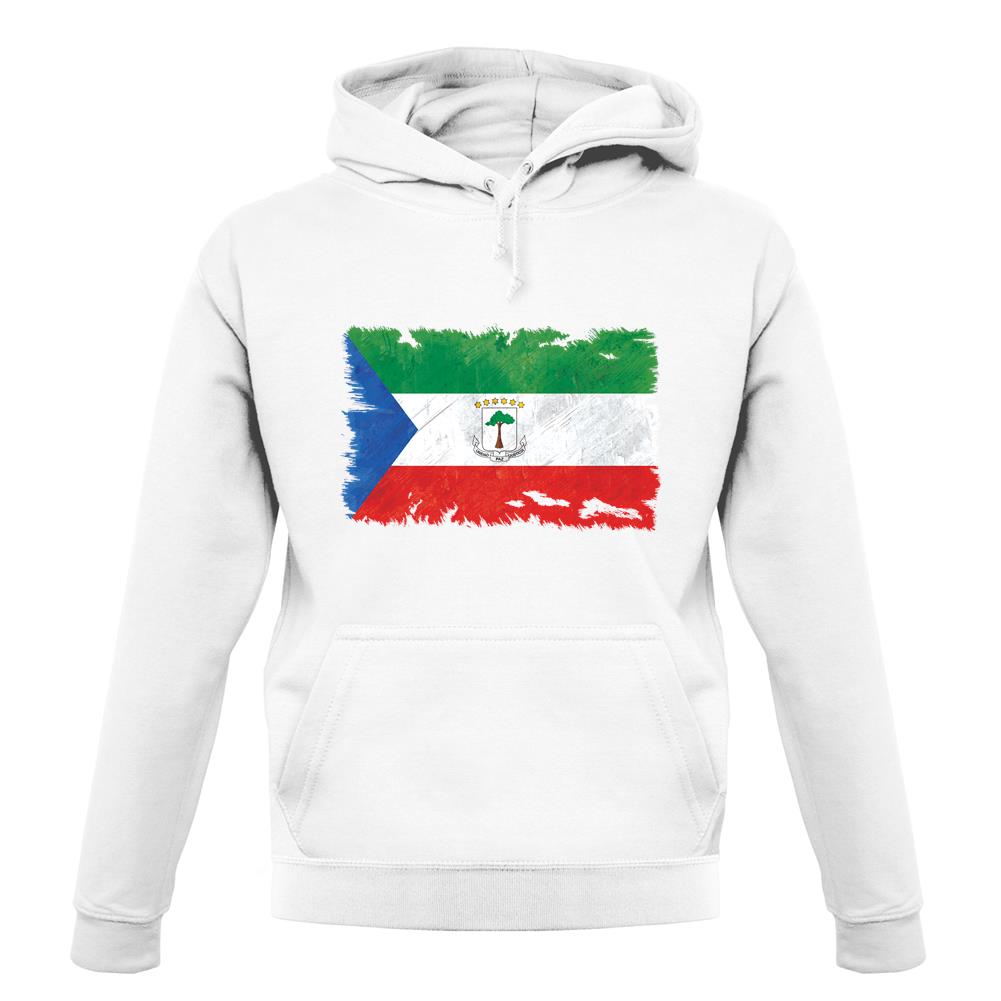 Equatorial Guinea Grunge Style Flag unisex hoodie