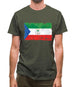 Equatorial Guinea Grunge Style Flag Mens T-Shirt