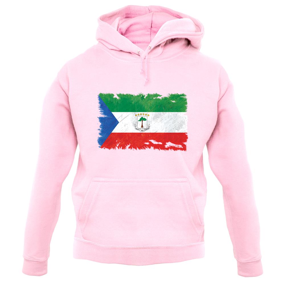 Equatorial Guinea Grunge Style Flag unisex hoodie