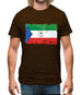 Equatorial Guinea Grunge Style Flag Mens T-Shirt