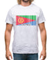 Eritrea Barcode Style Flag Mens T-Shirt