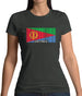 Eritrea Barcode Style Flag Womens T-Shirt