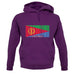 Eritrea Barcode Style Flag unisex hoodie