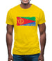 Eritrea Grunge Style Flag Mens T-Shirt