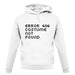 Error 404 unisex hoodie