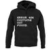 Error 404 unisex hoodie