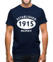 Established 1915 Roman Numerals Mens T-Shirt