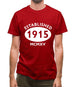 Established 1915 Roman Numerals Mens T-Shirt