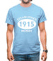 Established 1915 Roman Numerals Mens T-Shirt