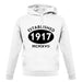 Established 1917 Roman Numerals unisex hoodie