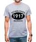 Established 1917 Roman Numerals Mens T-Shirt