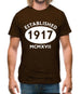 Established 1917 Roman Numerals Mens T-Shirt