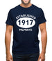 Established 1917 Roman Numerals Mens T-Shirt