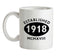 Established Roman Numerals Birthday 1918 Ceramic Mug