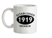 Established Roman Numerals Birthday 1919 Ceramic Mug
