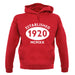 Established 1920 Roman Numerals unisex hoodie