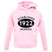 Established 1922 Roman Numerals unisex hoodie