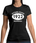 Established 1922 Roman Numerals Womens T-Shirt