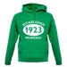 Established 1923 Roman Numerals unisex hoodie