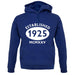 Established 1925 Roman Numerals unisex hoodie