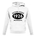 Established 1926 Roman Numerals unisex hoodie