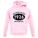 Established 1926 Roman Numerals unisex hoodie