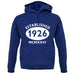 Established 1926 Roman Numerals unisex hoodie