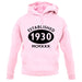 Established 1930 Roman Numerals unisex hoodie