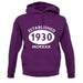 Established 1930 Roman Numerals unisex hoodie